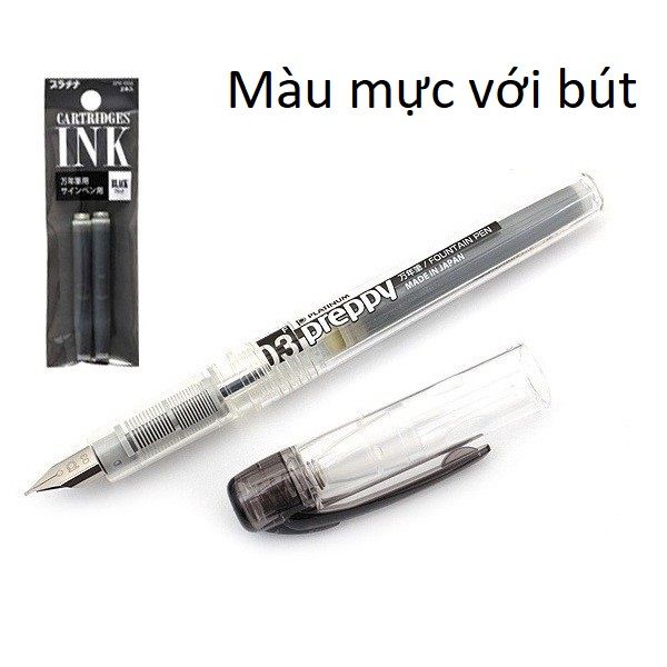 Ống mực platinum cho bút máy Preppy (1 vỉ 2 ống mực)