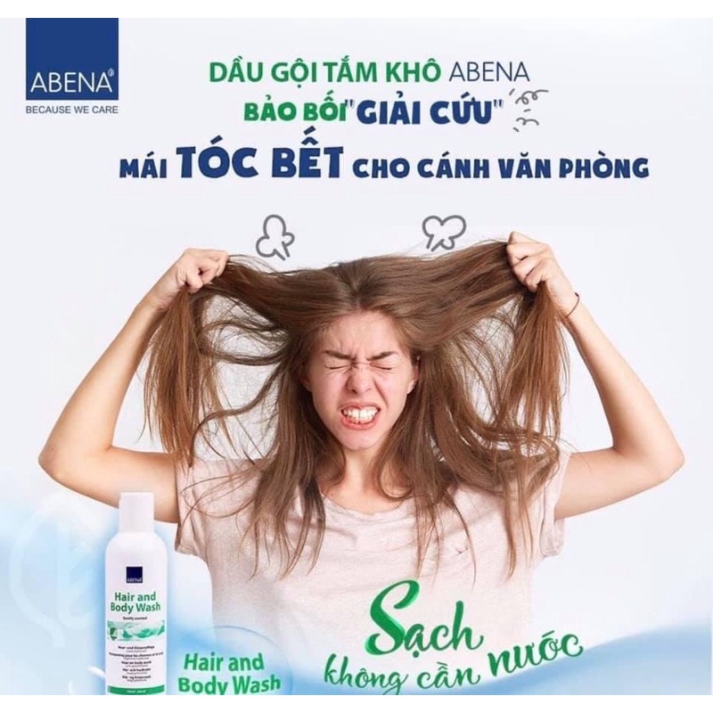Dầu gội - tắm khô  ABENA - Đan Mạch