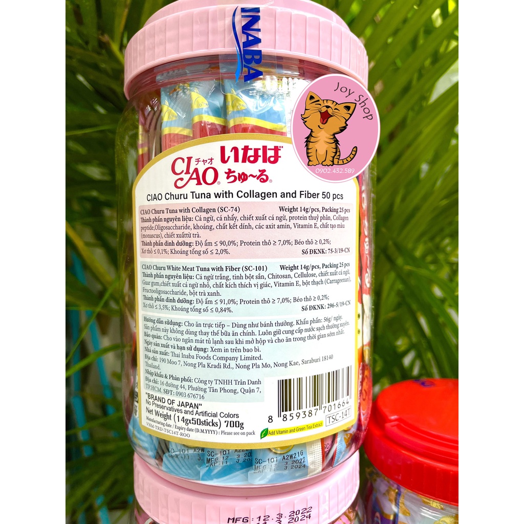 [HŨ 50 THANH] SÚP THƯỞNG CIAO THÁI CHO MÈO