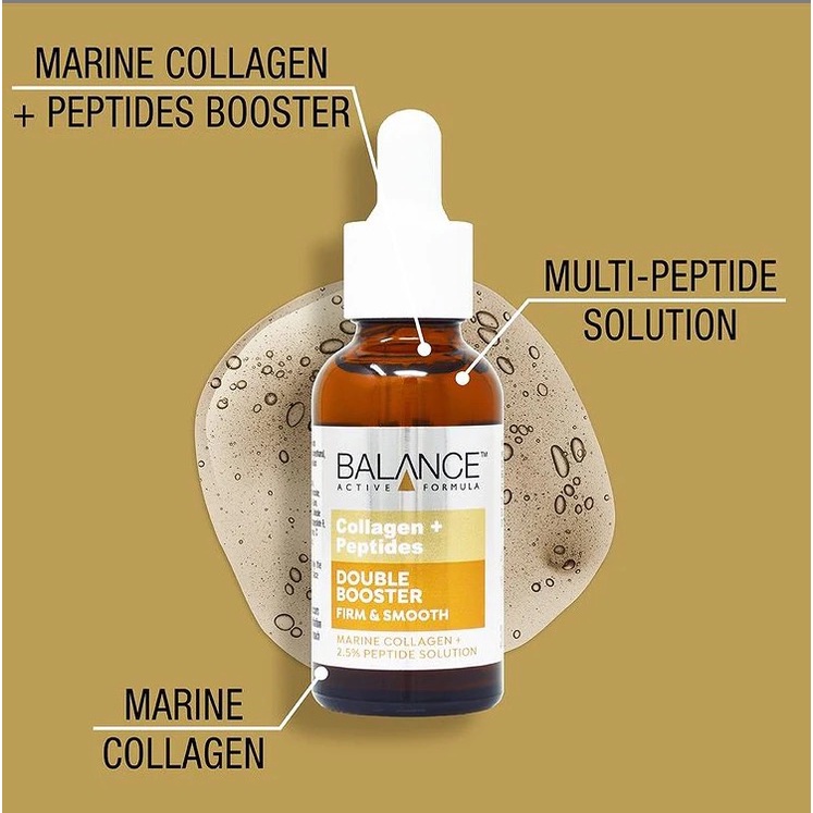 Tinh chất serum Balance Active Formula Collagen Peptides Double Booster 30ml
