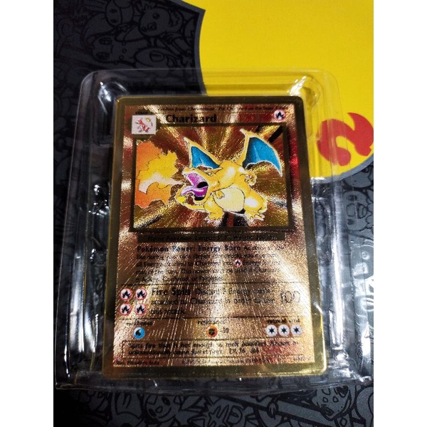 kỷ niệm 25 năm trò chơi pokemon Gold Metal Card Promo
