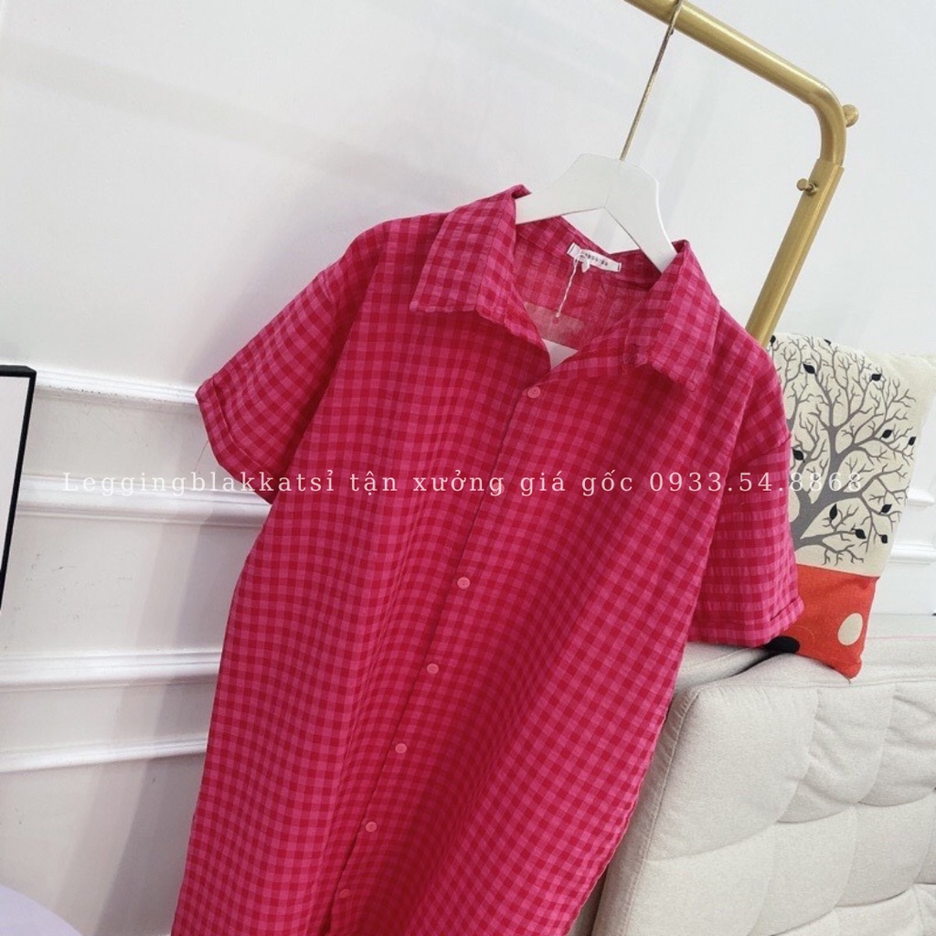 Đầm sơ mi cộc tay dáng suông hàng thiết kế siêu đẹp váy sơ mi nhiều màu 5917