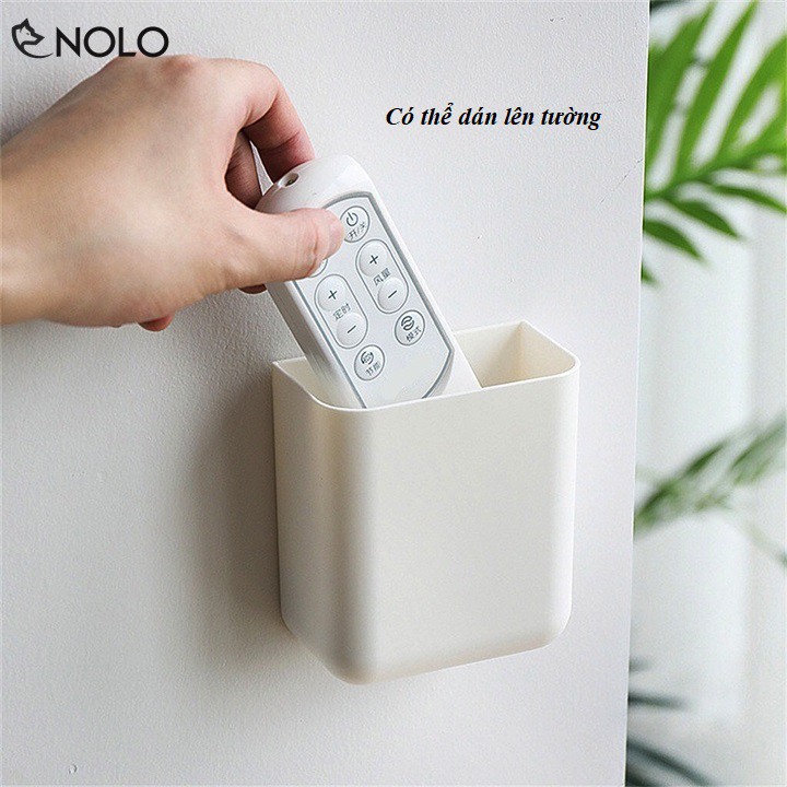 Bộ 2 Hộp Nhựa ABS Dán Tường Siêu Chắc Đựng Remote, Điện Thoại, Văn Phòng Phẩm Kích Thước 10x5x9cm