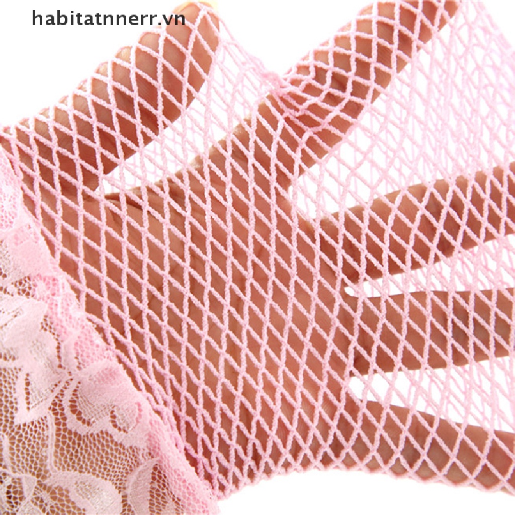 Đôi Tất Lưới Dài Qua Gối Viền Ren Gợi Cảm Cho Nữ