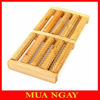 Massage chân bằng gỗ 5 hàng