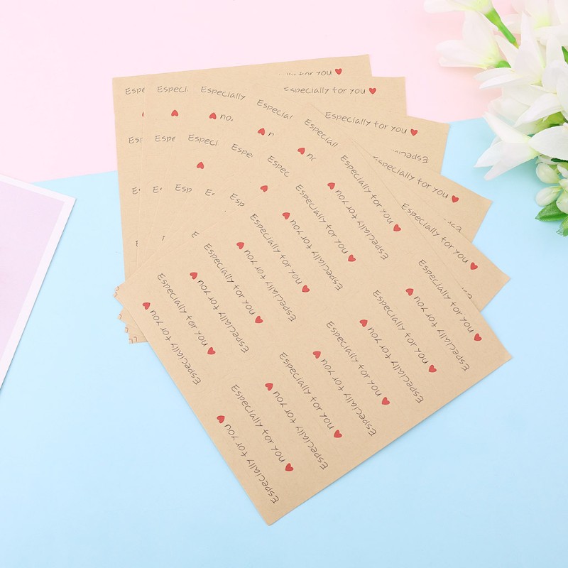 HANDMADE Nhãn Dán Trang Trí In Chữ Especially For You