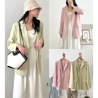 Áo blazer 2 cúc dọc 3 túi (1002) _ A0500