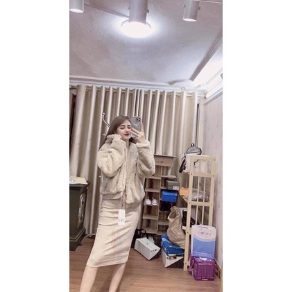 ÁO KHOÁC LÔNG THỎ XUẤT