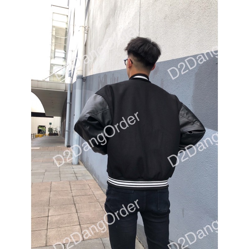 🔥[CÓ SẴN - ẢNH THẬT] ÁO BOMBER BÓNG CHÀY "B BONE" VARSITY JACKET 3 MÀU (FULL BOX BILL)🔥