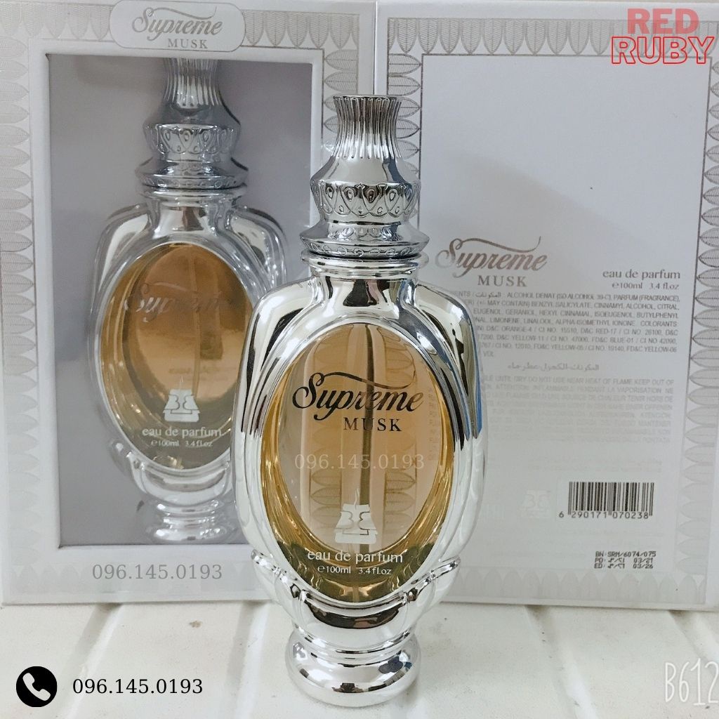 Nước Hoa Dubai Supreme Musk Trắng - Ngọt ngào- dễ thương-nữ tính-quyến rũ