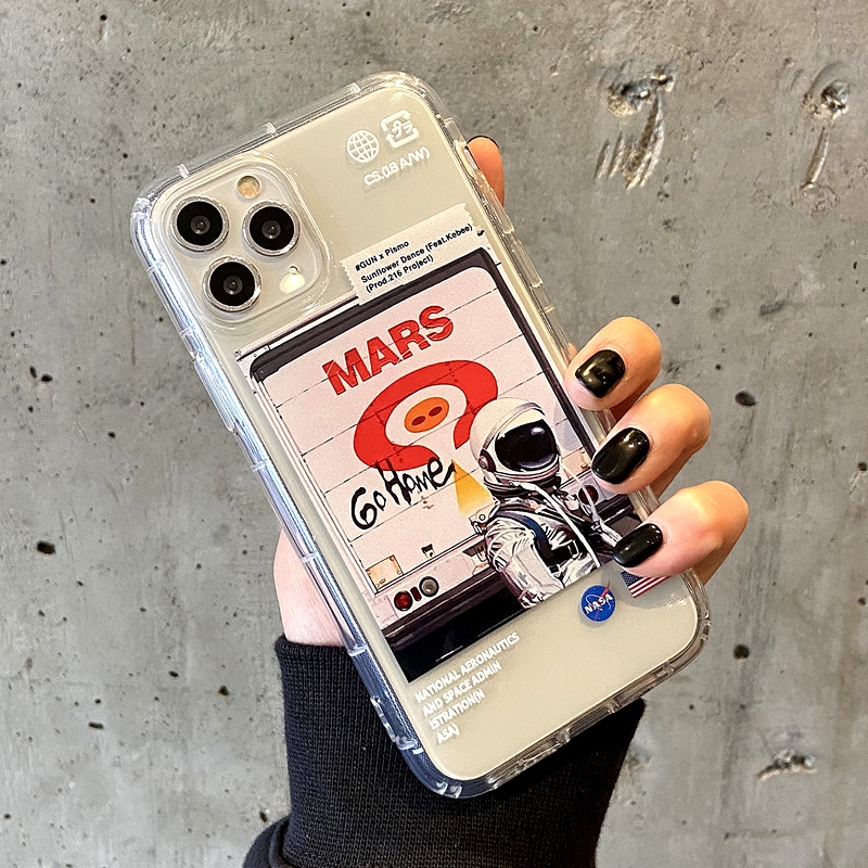 Ốp điện thoại mềm in logo NASA cho iPhone 11 11Pro 11Promax 6s 7Plus 8 8 X XR XSmax SE 2020 | BigBuy360 - bigbuy360.vn