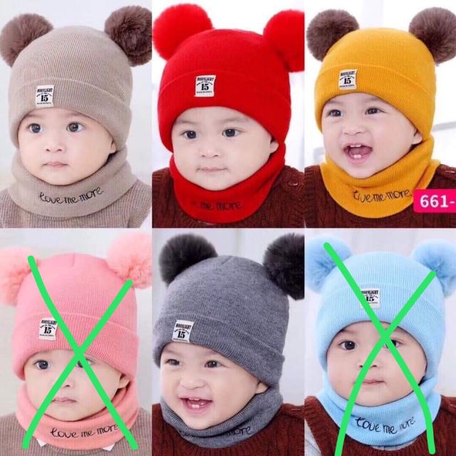 Set mũ cho bé