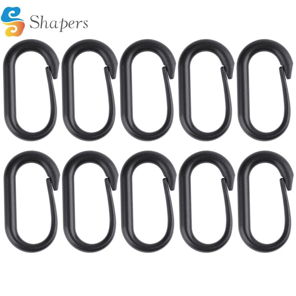 READY√S❀10pcs Carabiner Buckle Keychain U-Ring for Tactical MOLLE Webbing Backpack