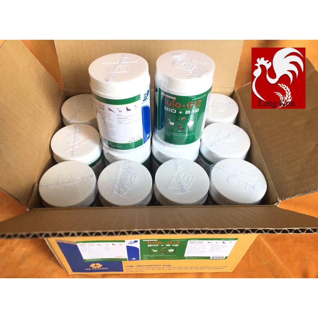 1 THÙNG 24 HŨ BIO+B12 THÁI LAN ÚM GÀ CON, PH (Ò) NG B (Ệ) NH CHO GÀ ĐÁ, GÀ, VỊT, CHIM