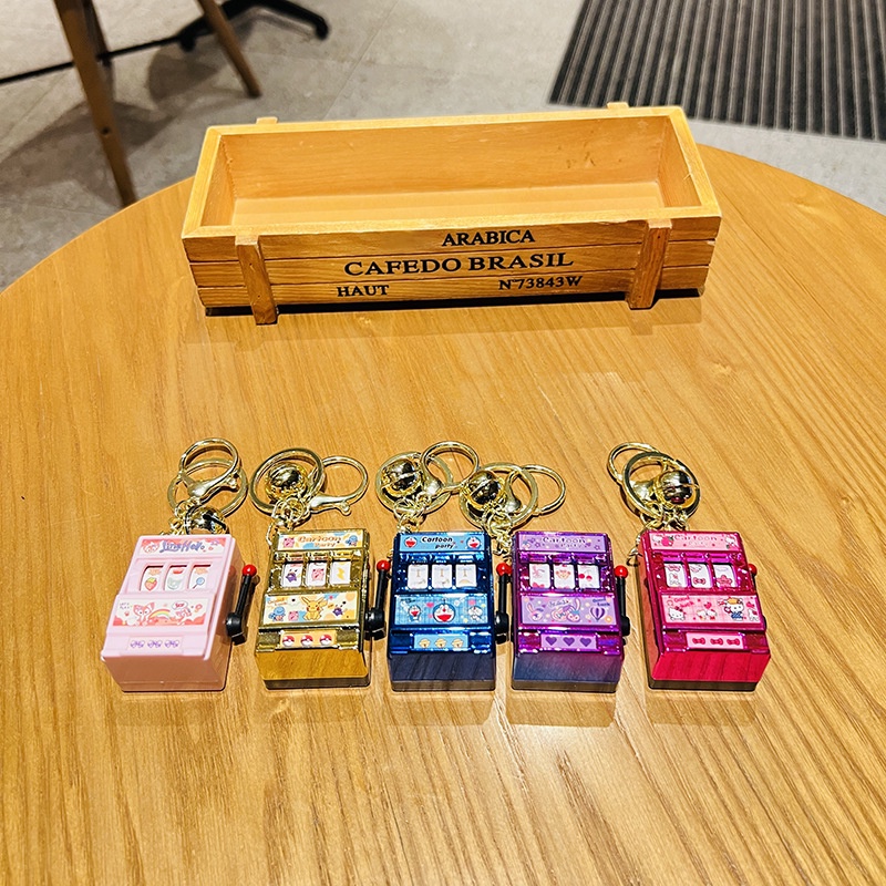 Móc Khóa Hình Máy Trái Cây Sáng Tạo Dễ Thương