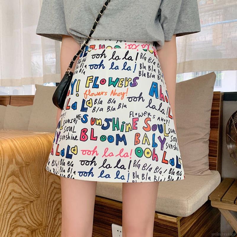 Chân Váy Thời Trang Cạp Cao In Hình Hoạt Họa Xinh Xắn | BigBuy360 - bigbuy360.vn
