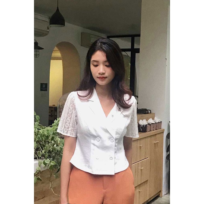 Áo Kiểu LAMER Peplum Tay Phối L61H22H083