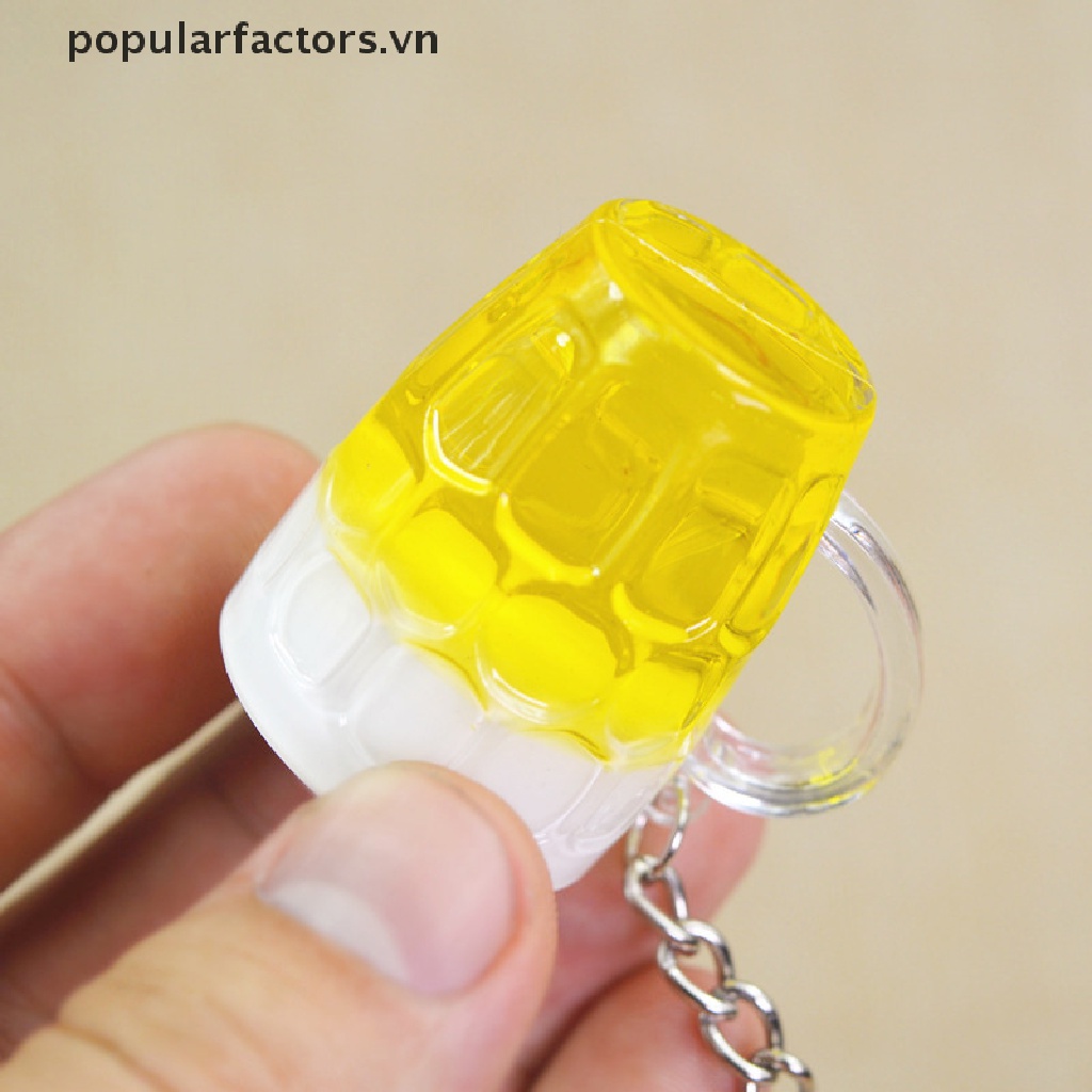 [Phổ Biến] Móc Khóa Resin Hình Ly Bia / Đồ Ăn Mô Phỏng Cho Nam Và Nữ [VN]
