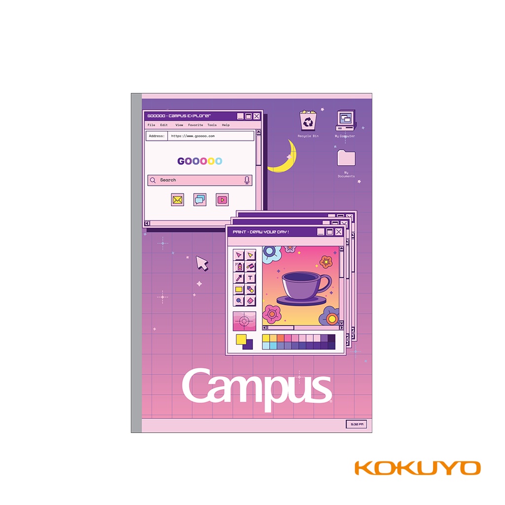 Tập Vở Kẻ Ngang Có Chấm Campus PC Old B5 80 Trang Chính Hãng Cây Đầu To