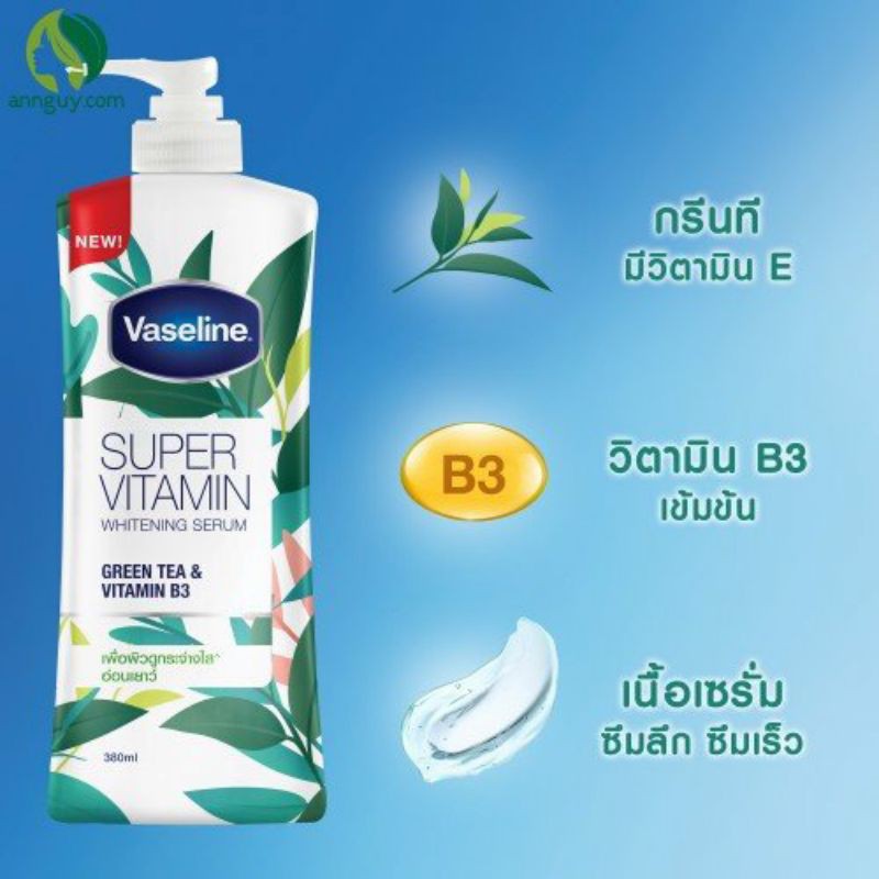 Sữa dưỡng thể trắng da Vaseline Super Vitamin Thái Lan