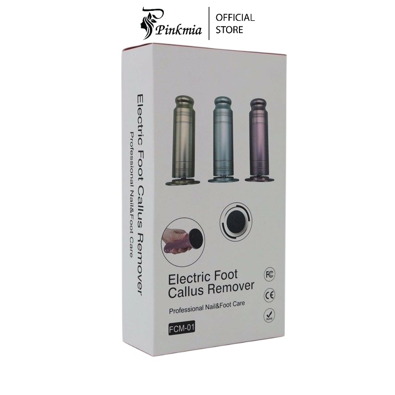 (BH 12 tháng) Máy chà gót chân Pinkmia Tẩy tế bào chết - Tặng kèm quà 60 miếng nhám chà gót