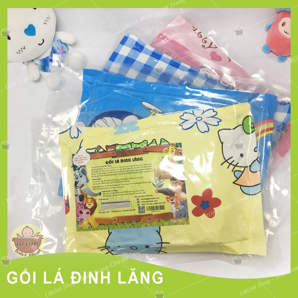 Gối đinh lăng cho bé sơ sinh và trẻ em vỏ cotton Thắng Lợi