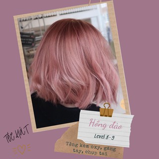 Thuốc nhuộm tóc màu HỒNG ĐÀO tự nhuộm tóc tại nhà