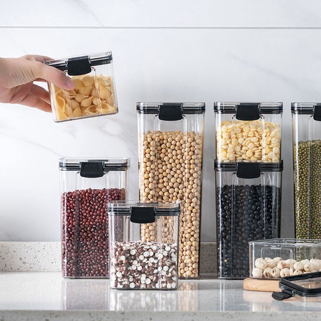 Hộp đựng thực phẩm bằng nhựa có nắp đậy tiện dụng