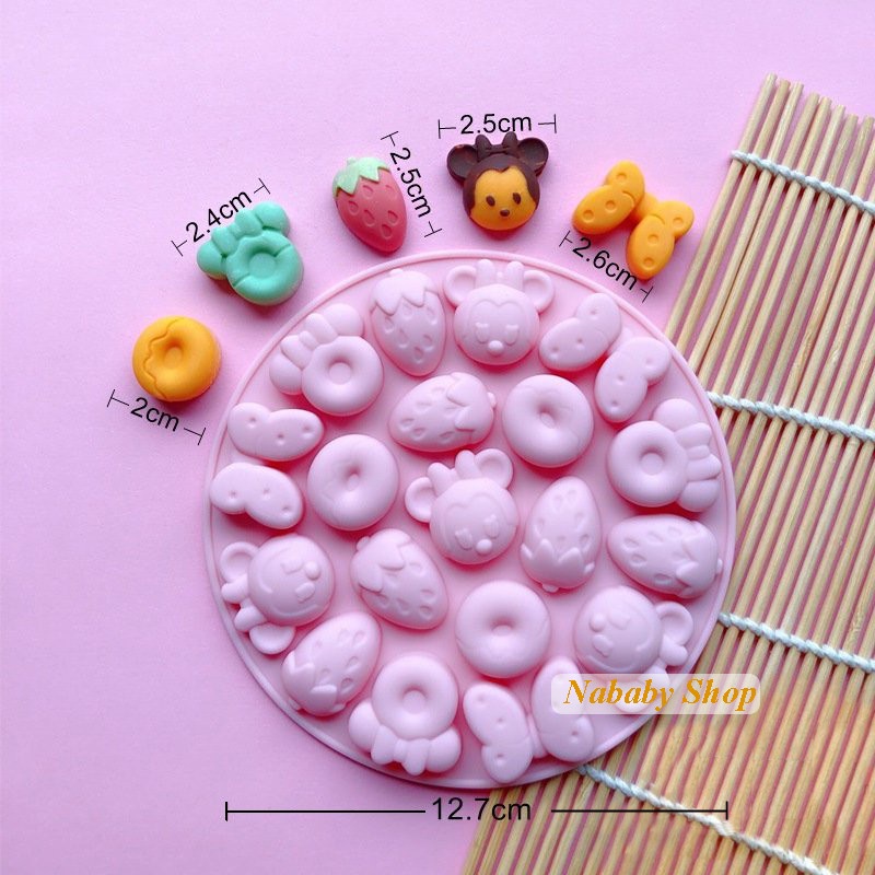 Khuôn kẹo chip tròn silicon