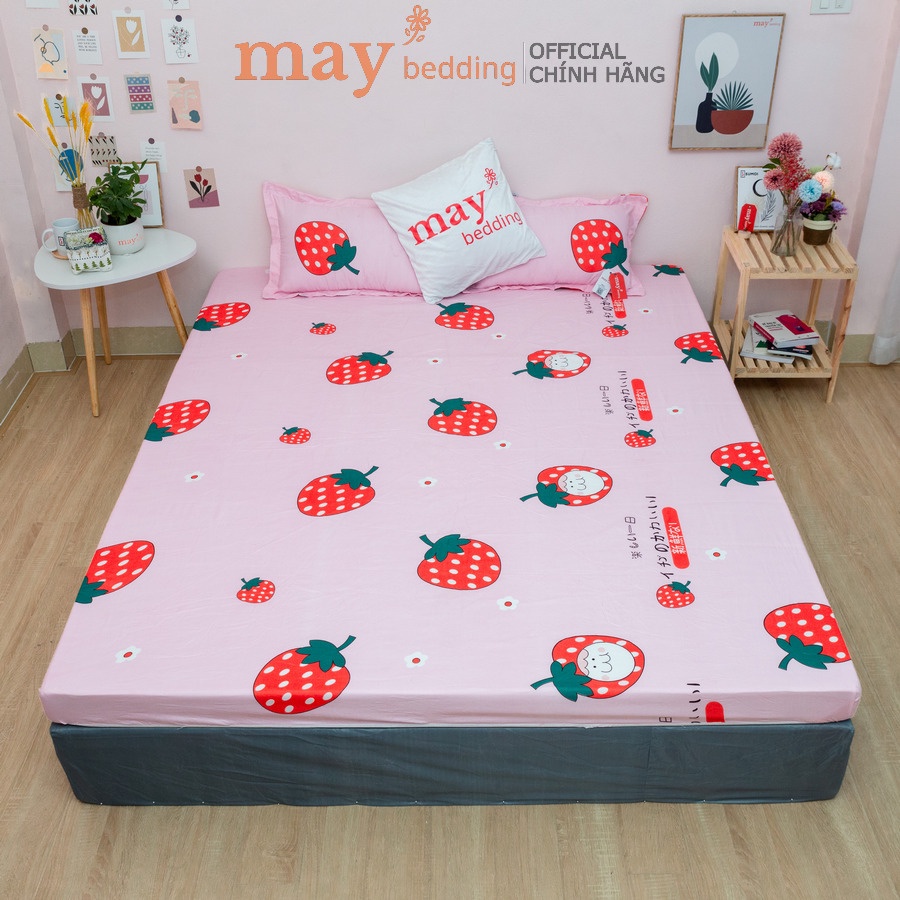 Ga giường bọc đệm May Bedding kèm 2 vỏ gối poly cotton kích thước m6 hoặc m8 nhiều mẫu | BigBuy360 - bigbuy360.vn