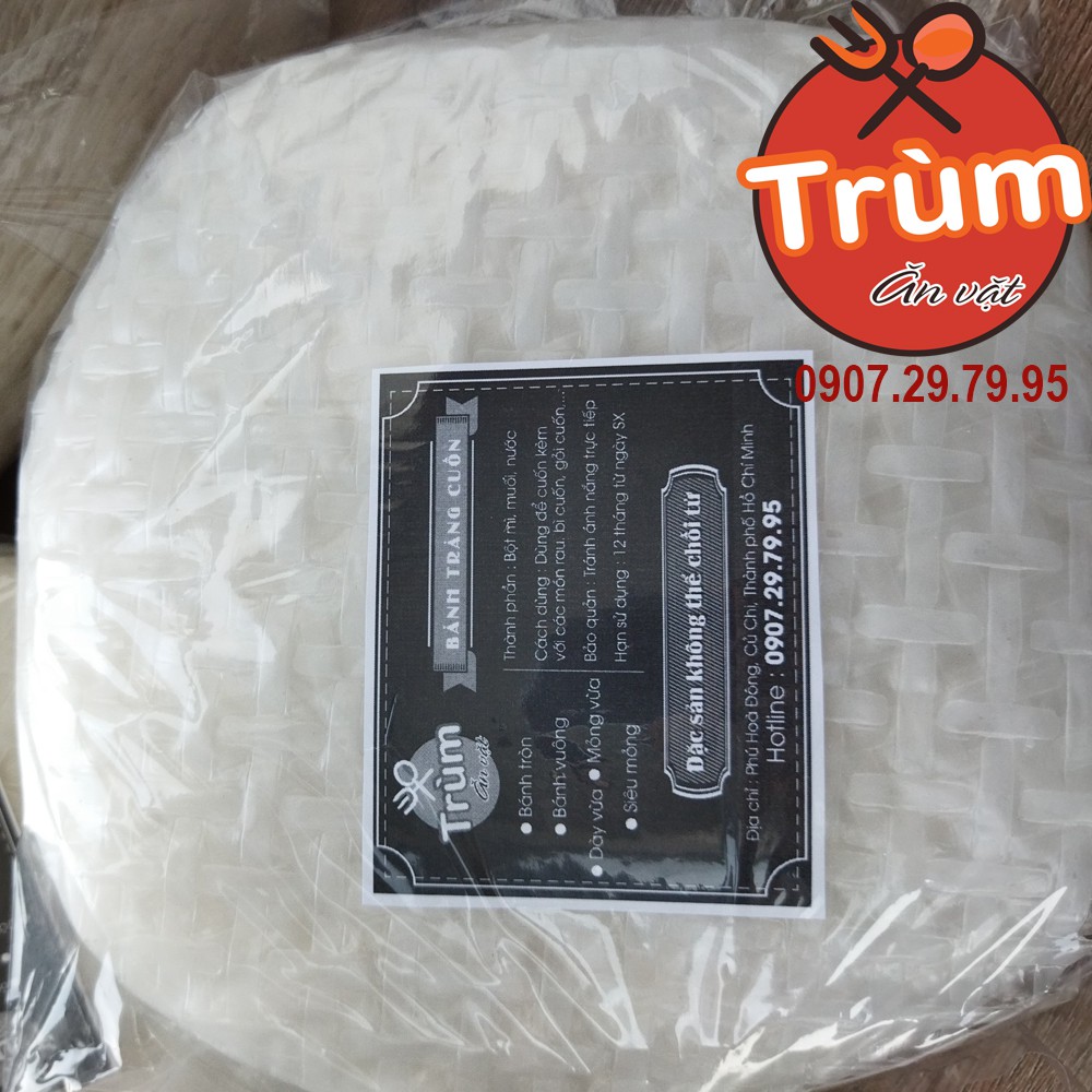 Bánh tráng cuốn thịt - loại tròn mỏng 22cm