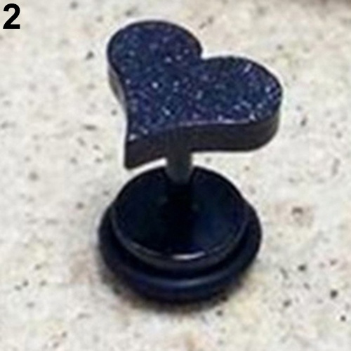 Cặp khuyên tai titan hình trái tim nhỏ xinh cá tính trẻ trung dành cho nam và nữ