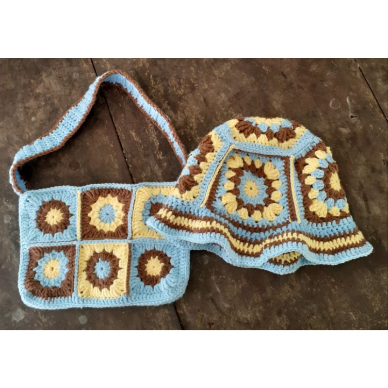 COMBO TÚI NÓN LEN CROCHET