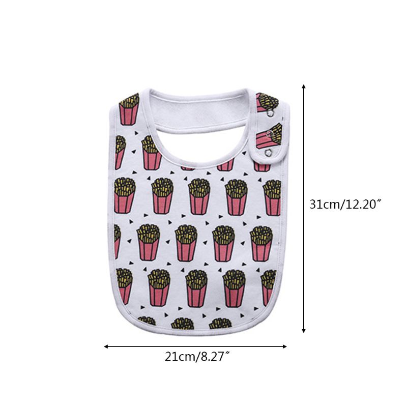 Yếm Ăn Cotton Hình Tam Giác Dễ Thương Cho Bé