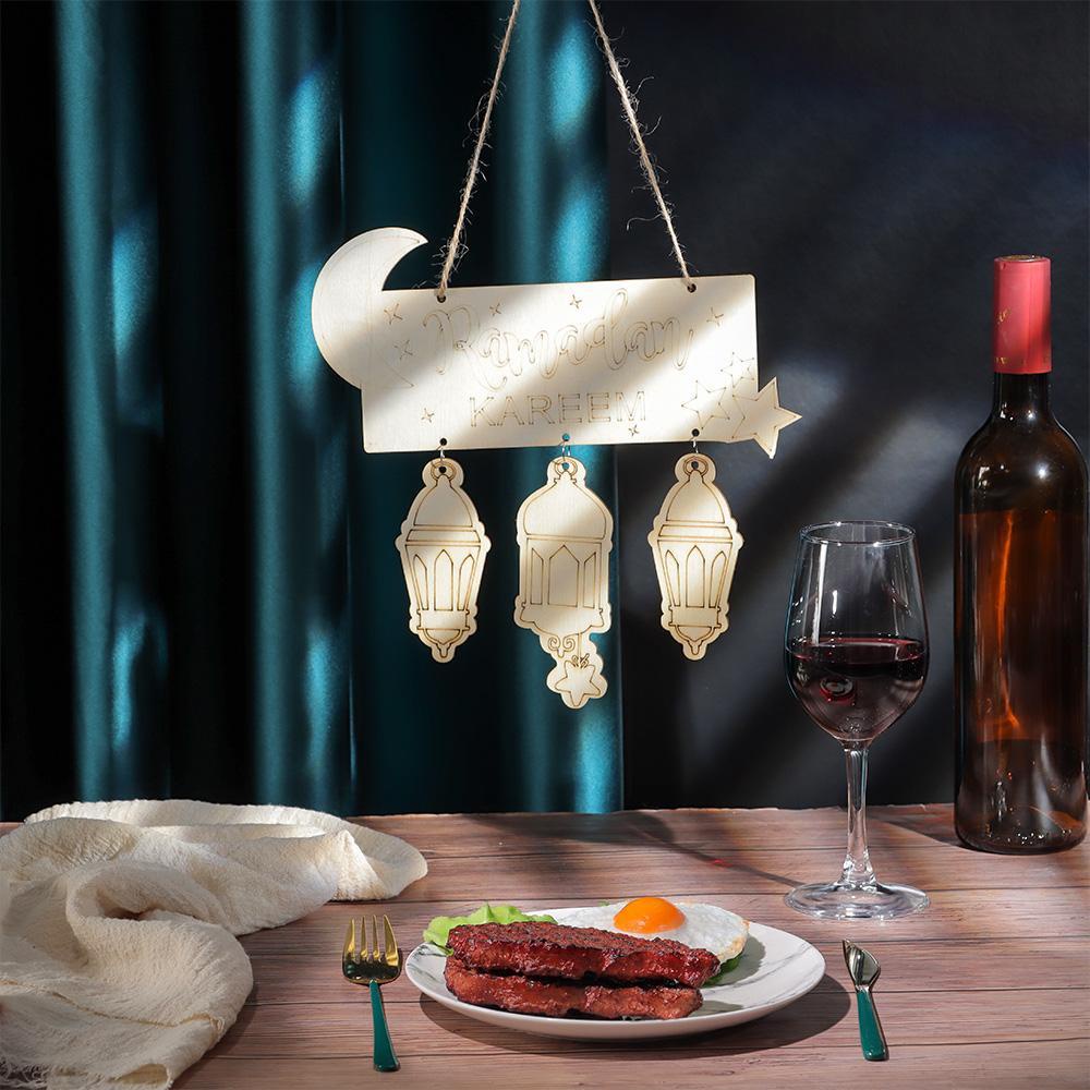 KUNHEV Lồng Đèn Kareem Thủ Công Treo Trang Trí Nhà Cửa / Tiệc Cưới Thời Trang