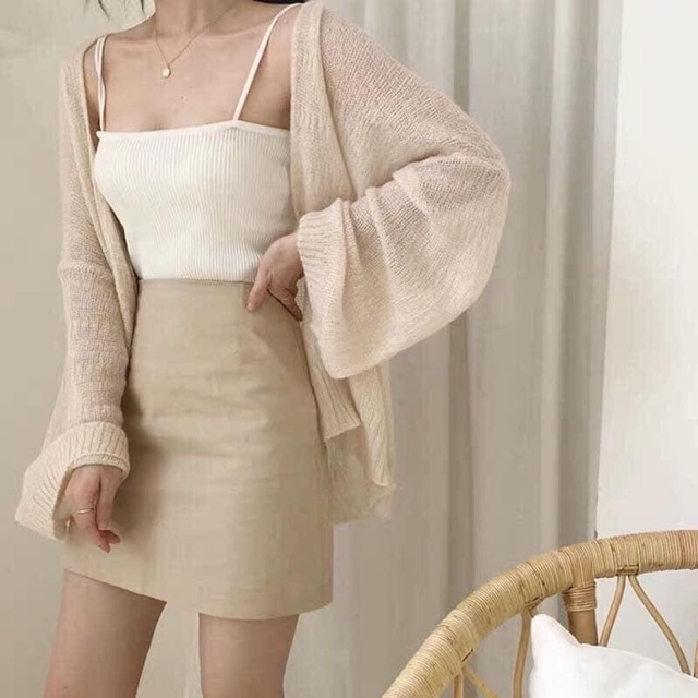 Áo khoác Cardigan Len Mỏng Siêu Hót Hít