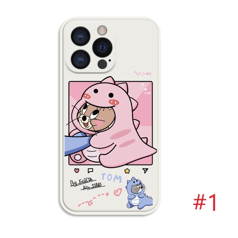 Ốp lưng cạnh vuông giả lp14 hình mèo cute 12 promax/12 pro max/mini/pro/max/plus /mini /13/13Promax/14promax