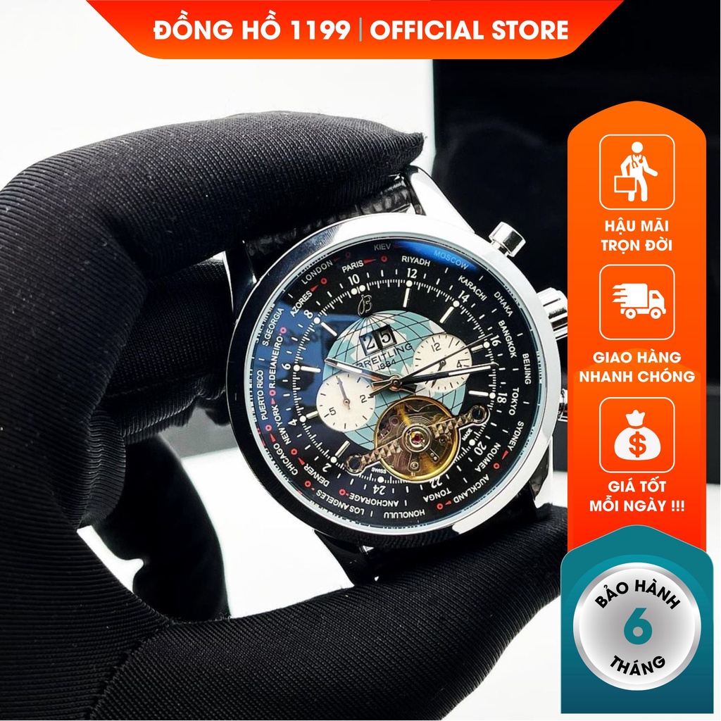 [QUÀ TẶNG] Đồng hồ cơ - Đồng Hồ Dây Da Nam Lịch Lãm Mẫu Mới Nhất 2021 Kiểu Dáng Sang Trọng Đơn Giản 7438 - 1199 Watches | BigBuy360 - bigbuy360.vn