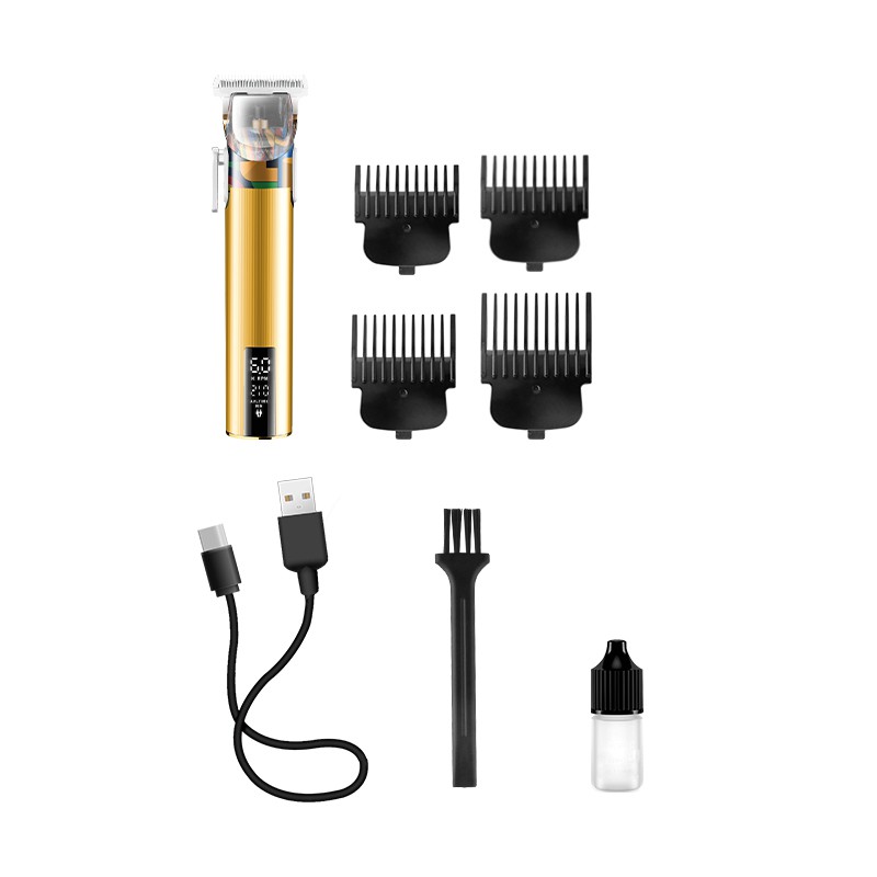 Tông đơ cắt tóc Kemei Max5086 Type-c T9 tích hợp màn hình LCD chuyên dụng cho thợ cắt tóc