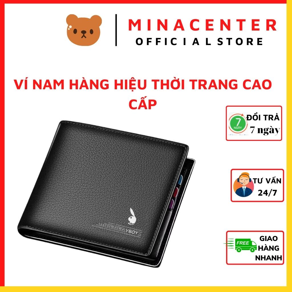 Ví Nam Hàng Hiệu Thời Trang Cao Cấp , Ví Da Nam Đẹp Nhiều Ngăn Khóa Kéo. Minacenter