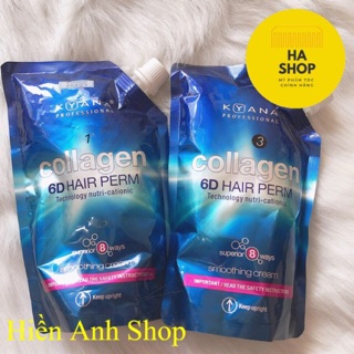 Thuốc ép tóc Kyana Collagen 9D 500ml x 2