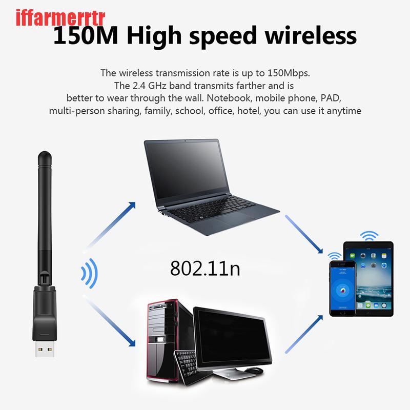 Usb Wifi Không Dây 150mbps 2.4 Ghz Usb 802.11n / G / B | BigBuy360 - bigbuy360.vn