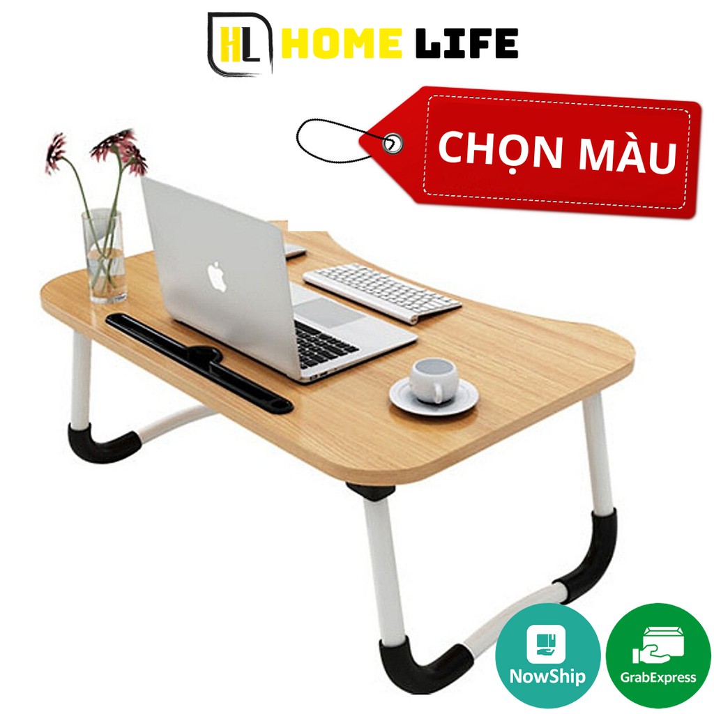 💥CHỌN MÀU💥 Bàn Học Gấp Gọn Có Khe Cắm Ipad và Điện thoại