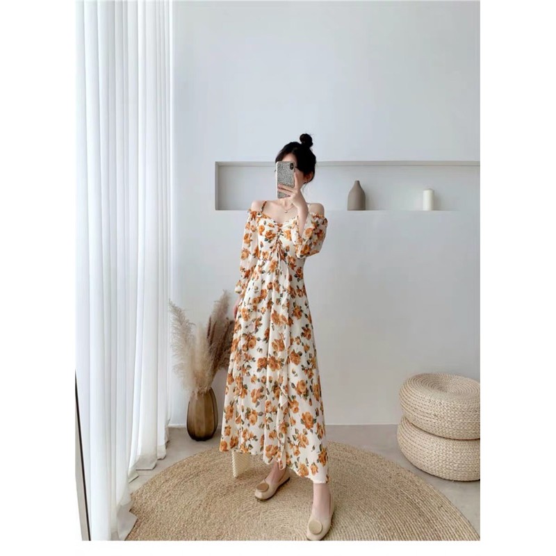ODER đầm hoa nhúng ngực hai dây | BigBuy360 - bigbuy360.vn