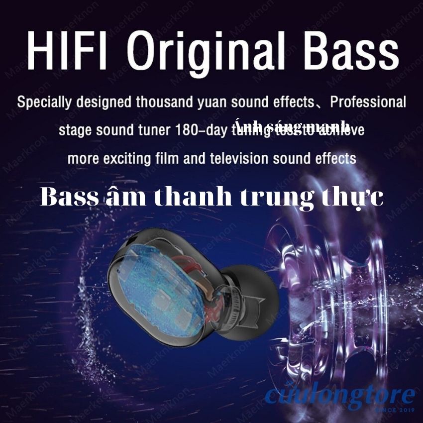 Tai Nghe Không Dây Bluetooth 5.0 Có Mic Nhét Tai android ios giá rẻ game thể thao chính hãng