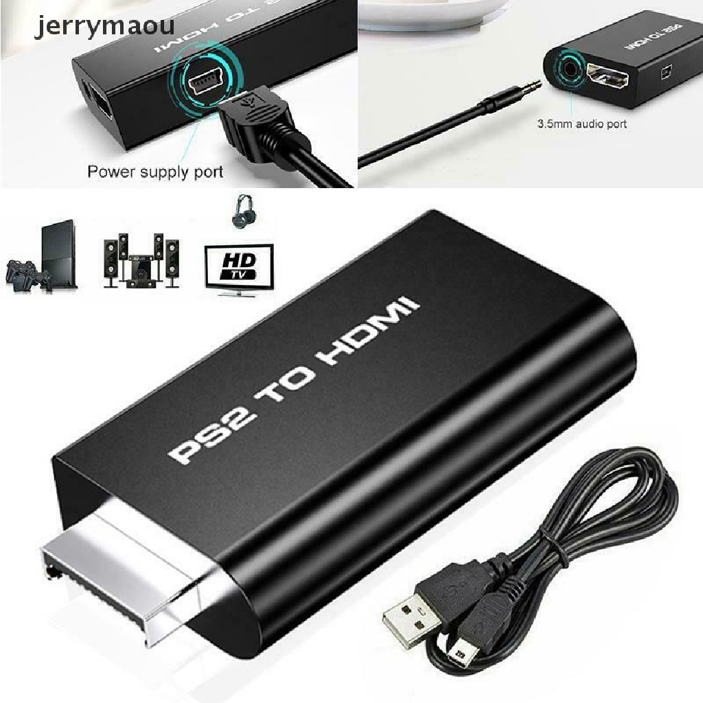Bộ Thiết Bị Chuyển Đổi Âm Thanh / Video PS2 Sang HDMI 480i / 480p / 576i Với Đầu Ra Âm Thanh 3.5mm