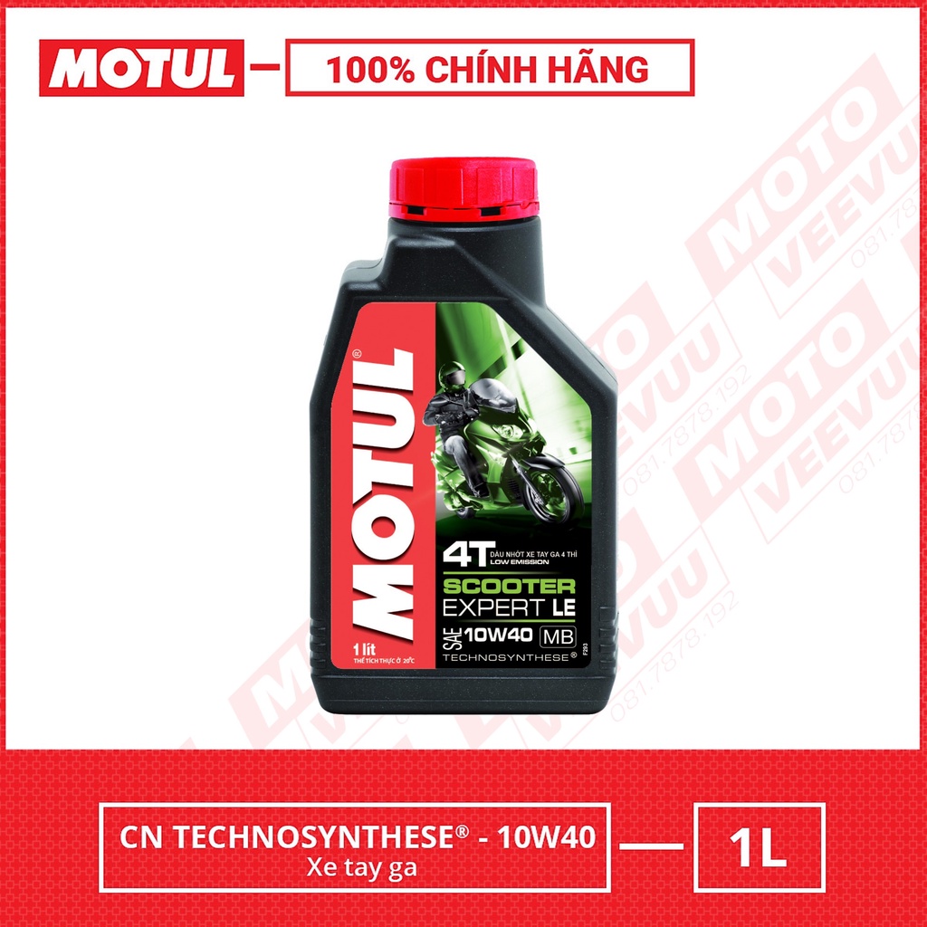 Dầu nhớt xe tay ga Motul Scooter Expert LE 4T 10W40 SM MB 1 Lít Bán tổng hợp