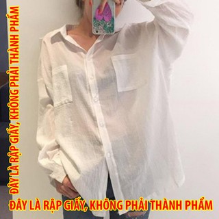 Rập giấy SI005 - Sơmi nữ Oversize / Freesize