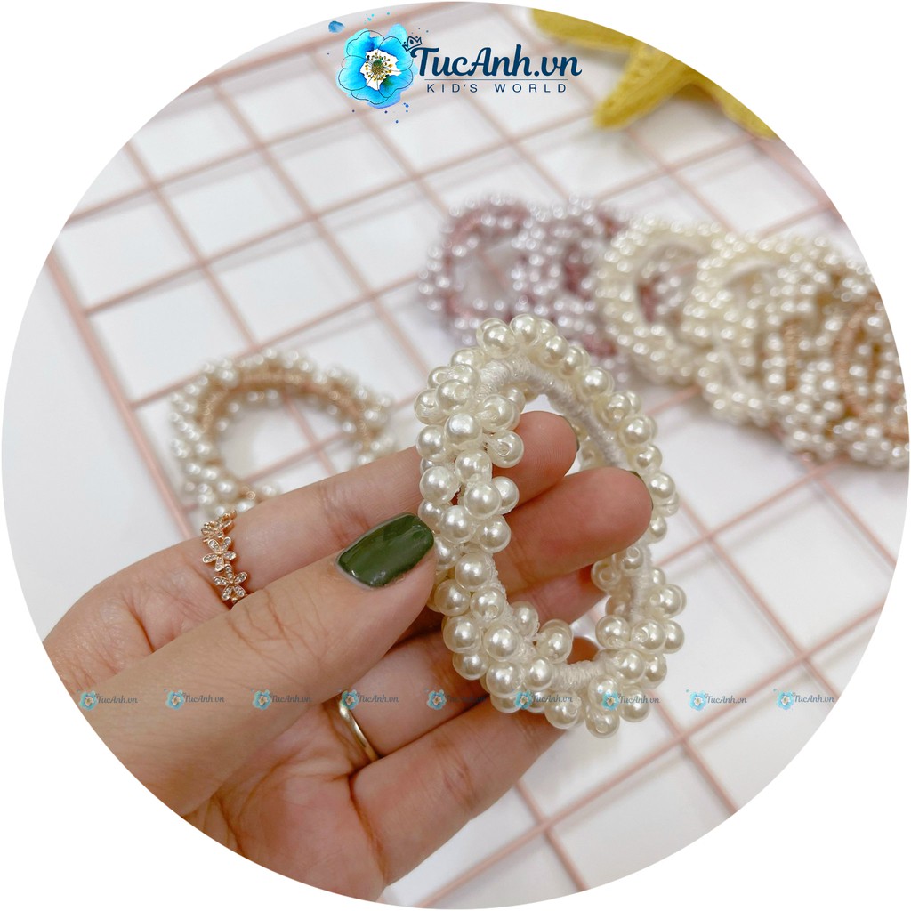 Dây Buộc Tóc Ngọc Trai Xinh Xắn Phong Cách Hàn Quốc - TucAnh