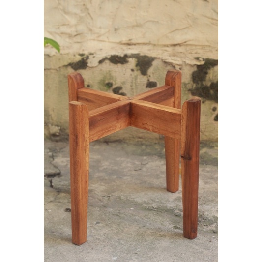 Chân Đế Gỗ Polo - Size M, Kệ Gỗ Để Chậu Cây, Đôn Gỗ Để Chậu Hoa Trang Trí, TP HCM